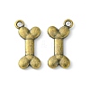 Tibetan Style Alloy Pendants TIBEP-S001-AB-LF-1