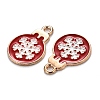 Christmas Alloy Enamel Pendants ENAM-D047-17G-03-2