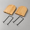 Wood Bookend Display Stands ODIS-WH0079-031-2