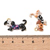 Alloy Enamel Pendants ENAM-F163-02G-3