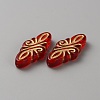 Plating Transparent Acrylic Beads OACR-WH0042-03B-2