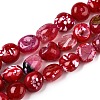 Dyed Natural Agate Beads Strands G-T138-229A-4