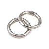 304 Stainless Steel Closed Jump Rings STAS-G393-06P-08-3
