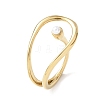 Opaque Acrylic Imitation Pearl Cuff Rings RJEW-P177-03E-G-4