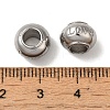 Tarnish Resistant 304 Stainless Steel European Beads STAS-K285-25P-2