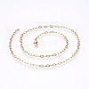 304 Stainless Steel Cable Chains Necklaces MAK-L015-35A-2