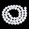 Imitation Jade Bicone Frosted Glass Bead Strands EGLA-A039-J6mm-MB06-2