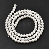 Electroplated Shell Pearl Beads Strands BSHE-K017-4mm-2