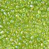 Transparent Rainbow Colours Round Glass Seed Beads X-SEED-A007-4mm-164-2