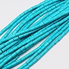 Synthetic Turquoise Beads Strands X-TURQ-G120-4x6mm-10-1