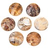 Natural Akoya Shell Disc Links Connector Charms SHEL-B005-04-1