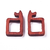 Unfinished Sandalwood Frame WOOD-WH0098-73-2