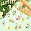 28Pcs 14 Styles Alloy Enamel Pendants ENAM-YW0008-65-4