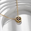 Brass Pave Cubic Zirconia Birth Stone Constellation Pendant Cable Chain Necklaces LS-NJEW-D334-01G-02-1