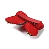 Christmas Theme Cloth Felt Fabric Alligator Hair Clip OHAR-R100-01F-5