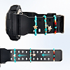 6Pcs 2 Styles Glass Beaded Decorative Rings for Smartwatch Band AJEW-CP0009-94A-6