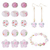 20Pcs 5 Styles Handmade Lampwork Bumpy Beads LAMP-TA0002-52-1
