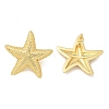 Brass Stud Earrings for Women EJEW-U036-01G-02-4