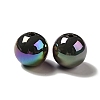 UV Plating Rainbow Iridescent Acrylic Beads PACR-D070-01O-2