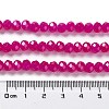 Baking Painted Imitation Jade Glass Bead Strands X-DGLA-A034-J6MM-A4-5