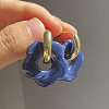 Flower Stainless Steel Acrylic Hoop Earrings FS-WGEB331-27-1