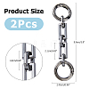 2Pcs Zinc Alloy Bag Extender Cable Chains FIND-FI0001-03B-2