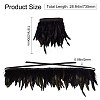 Gothic Style Natural Feather Cape AJEW-WH0329-66-2