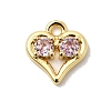 Brass Micro Pave Cubic Zirconia Pendants KK-L258-11G-06-1