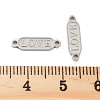 Tarnish Resistant 304 Stainless Steel Connector Charms STAS-Z078-19P-3