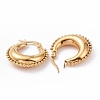 PVD Vacuum Plating 304 Stainless Steel Crescent Moon Hoop Earrings for Women EJEW-G298-08G-2