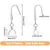 30Pcs 5 Colors 316 Stainless Steel Earring Hooks STAS-FH0001-62-2