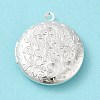 Rack Plating Brass Locket Pendants LS-KK-K277-06S-2