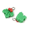 Christmas Theme Opaque Resin Pendants RESI-S08-01M-2