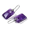 Natural Amethyst Dangle Earrings EJEW-C119-02P-10-3