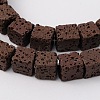 Synthetic Lava Rock Bead Strands G-N0104-8mm-10-1