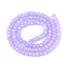 Baking Paint Imitation Jade Glass Bead Strands LS-DGLA-A034-J8MM-A50-2