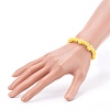 Handmade Polymer Clay Lemon Stretch Beaded Bracelets BJEW-JB06046-3