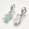 Sparkling Alloy European Dangle Charms MPDL-S067-021P-C-2