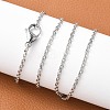 Tarnish Resistant 304 Stainless Steel Cable Chain Necklaces NJEW-P147-07P-4