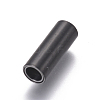 304 Stainless Steel Magnetic Clasps with Glue-in Ends STAS-I120-52MB-B-1