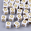 Plating Acrylic Beads SACR-S297-09G-1