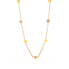 304 Stainless Steel Micro Pave Cubic Zirconia Pendant Necklaces NJEW-OY002-51G-3