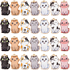 28Pcs 7 Colors Rack Plating Alloy Enamel Pendants FIND-SC0012-10-1