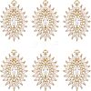 Fingerinspire Brass Micro Pave Clear Cubic Zirconia Pendants ZIRC-FG0001-01-1