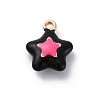 Alloy Enamel Charms ENAM-E362-08B-1