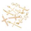 10Pcs 5 Style Brass Pendants KK-TA0002-06-2