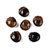 Natural Tiger Eye Footprint Figurines DJEW-N003-02D-1