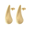 Teardrop Brass Stud Earrings EJEW-A121-04G-2