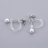 Plastic Clip-on Earring Findings LS-X-STAS-P221-24P-2