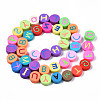 Handmade Polymer Clay Bead Strands CLAY-N006-76-2